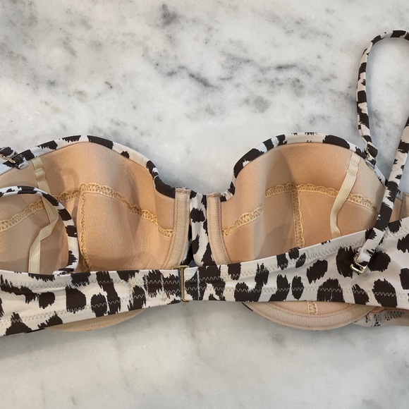 NWT J.Crew bikini top leopard size 34B - Picture 3 of 4